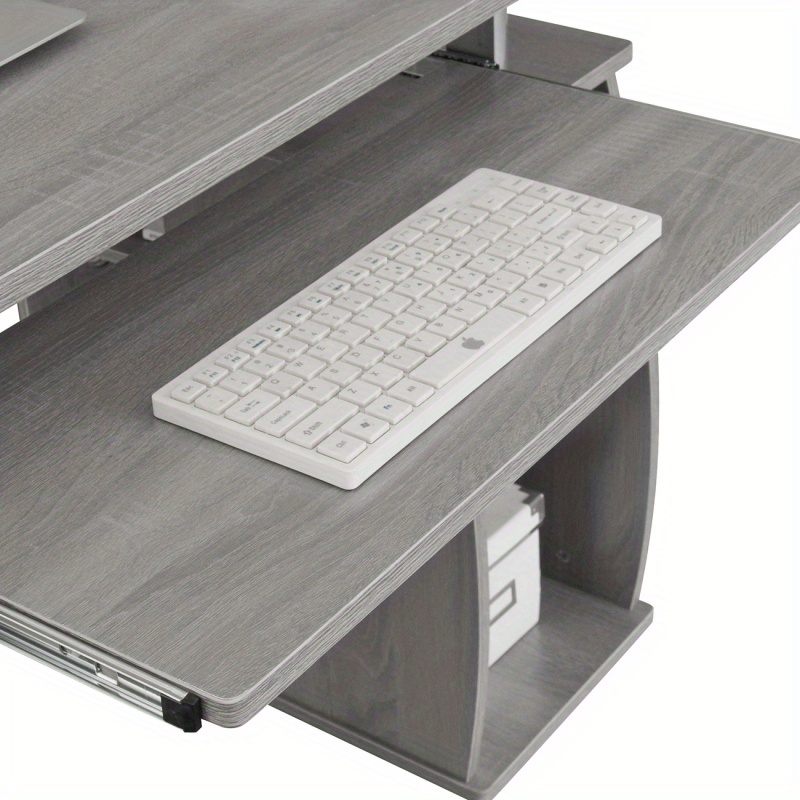   mobili complete computer workstation desk with storage grey details 6