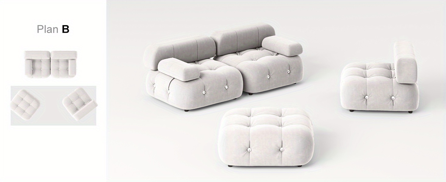 modular l shape couch modern velvet convertible modular sectional couch sofa large 3 seat could couch sofa diy combination bubble couches for living room apartment beige details 3